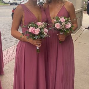 Kennedy blue bridesmaid dress color-rosewood